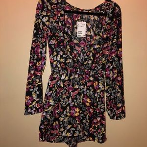 floral h&m romper
